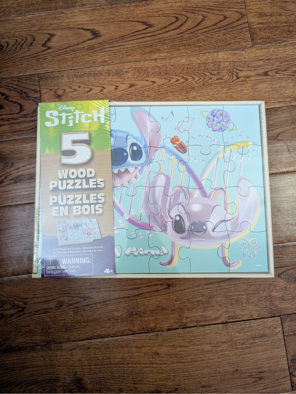 5 Disney Stitch & Angel Wood Puzzles Sealed NEW